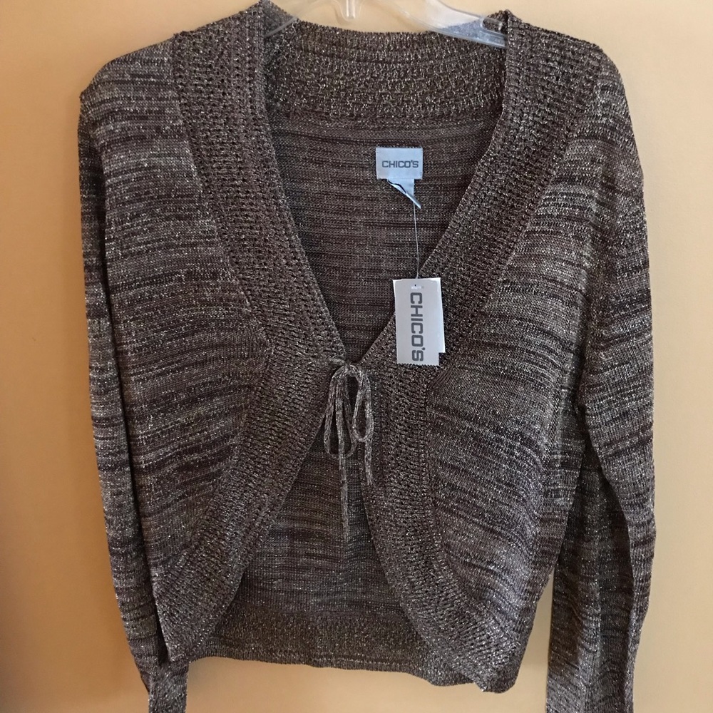 Chico’s cardigan with tie detail